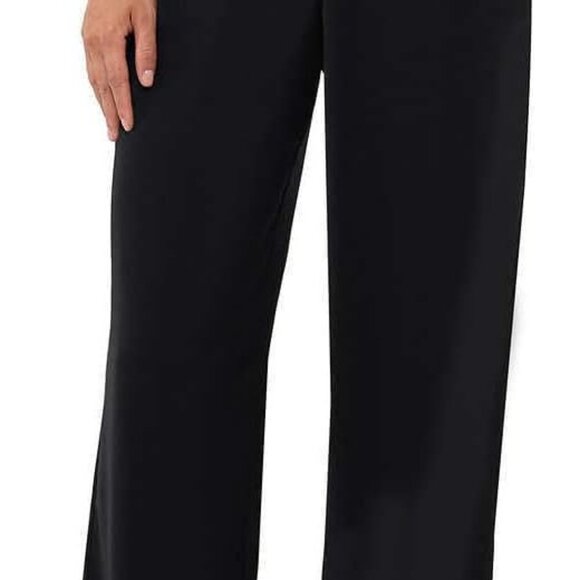 Classic Black & Green Women's High-Rise Trouser Pants - Stylishly Sustainable